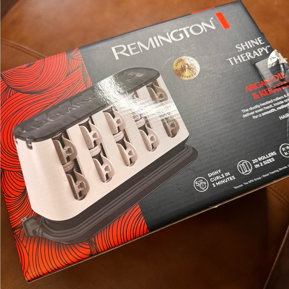 REMINGTON shine therapy heated rollers and clips, Hair styling tools